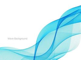 Abstract blue modern wave design background vector