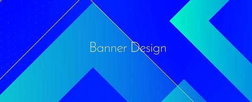 Abstract geometric blue decorative modern banner design background vector