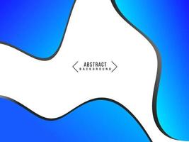 Abstract geometric blue wavy motion gradient curve pattern design background vector