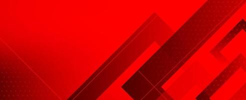 Abstract red modern decorative stylish wave banner background vector