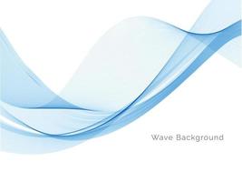 Abstract blue modern dynamic wave design background vector