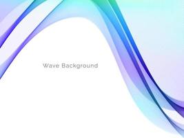 colorful wave style smooth modern background vector