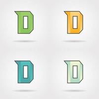 Letter D Logo Design vector