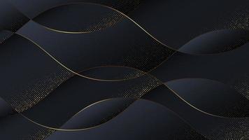 Luxury abstract background in wave style. vector