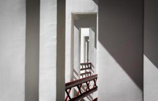 Abstract pattern walls and railings photo