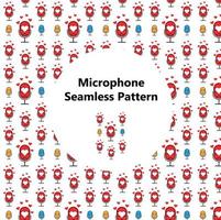 microphone pattern. Perfect for crafts projects, background, graphic design, scrapbooking and other vector