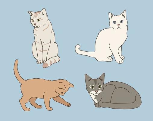 Cat character set