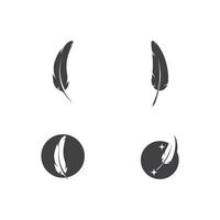 Feather Logo Templates vector