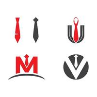 Set Tuxedo Logo Template vector symbol