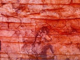 primer plano, de, rojo, piedra, o, pared de roca, para, plano de fondo, o, textura foto