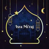 Isra Mi'raj Background Template vector