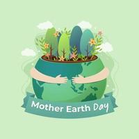 Mother Earth Day Background vector