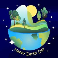Happy Earth Day Illustration vector