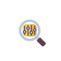 search optimization vector flat icon