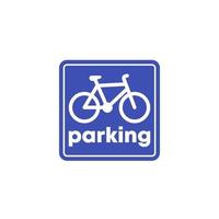 Bicycle, bike parking vector sign