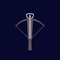 crossbow icon, flat vector design