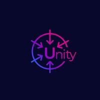 Unity vector logo design