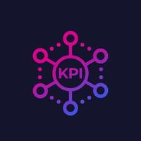 KPI Key Performance Indicator, vector icon design