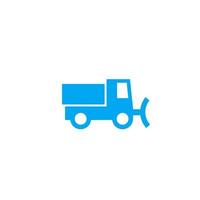 snowplow icon on white vector