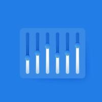 slider bar, vector design, blue