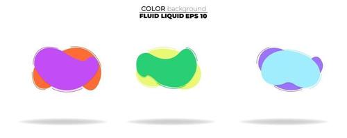 fluid shape vector set. gradient liquid with neon colors, item for the design of a logo, flyer, persentation, gift card,  Poster on wall,  landing page, ,coverbook,  banner, social media posted