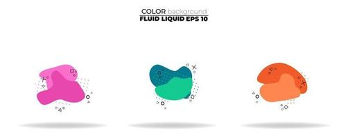 fluid shape vector set. gradient liquid with neon colors, item for the design of a logo, flyer, persentation, gift card,  Poster on wall,  landing page, ,coverbook,  banner, social media posted