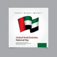 United Arab Emirates National Day Celebration Vector Template Design Illustration