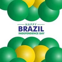 Happy Brazil Independence Day Vector Template Design Illustration