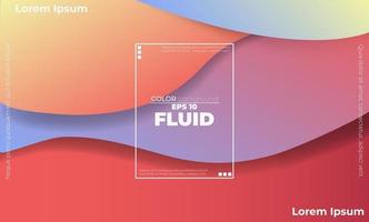 Creative geometric wallpaper. Trendy fluid flow gradient shapes composition. Applicable for gift card,  Poster on wall poster template,  landing page, ui, ux ,coverbook,  baner, social media posted, vector