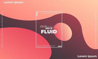 Creative geometric wallpaper. Trendy fluid flow gradient shapes composition. Applicable for gift card,  Poster on wall poster template,  landing page, ui, ux ,coverbook,  baner, social media posted, vector