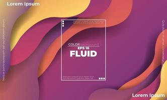 Creative geometric wallpaper. Trendy fluid flow gradient shapes composition. Applicable for gift card,  Poster on wall poster template,  landing page, ui, ux ,coverbook,  baner, social media posted, vector