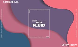 Creative geometric wallpaper. Trendy fluid flow gradient shapes composition. Applicable for gift card,  Poster on wall poster template,  landing page, ui, ux ,coverbook,  baner, social media posted, vector