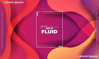 Creative geometric wallpaper. Trendy fluid flow gradient shapes composition. Applicable for gift card,  Poster on wall poster template,  landing page, ui, ux ,coverbook,  baner, social media posted, vector