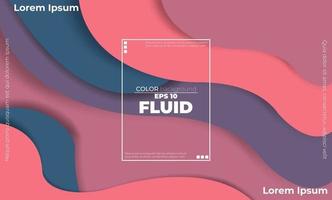 Creative geometric wallpaper. Trendy fluid flow gradient shapes composition. Applicable for gift card,  Poster on wall poster template,  landing page, ui, ux ,coverbook,  baner, social media posted, vector