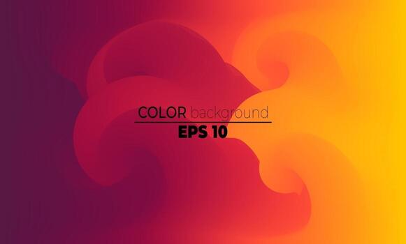 Fondo borroso abstracto de la malla del gradiente en liso colorido brillante. Ilustración vectorial de color suave editable fácil, adecuada para papel tapiz, banner, fondo, tarjeta, ilustración de libro, página de destino vector