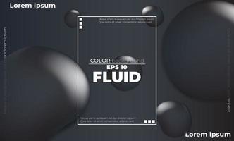 Creative geometric wallpaper. Trendy fluid flow gradient shapes composition. Applicable for gift card,  Poster on wall poster template,  landing page, ui, ux ,coverbook,  baner, social media posted, vector