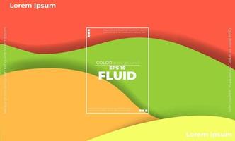 Creative geometric wallpaper. Trendy fluid flow gradient shapes composition. Applicable for gift card,  Poster on wall poster template,  landing page, ui, ux ,coverbook,  baner, social media posted, vector