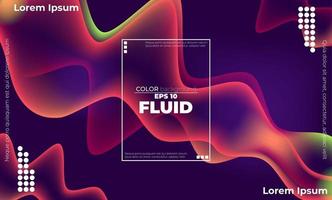 Creative geometric wallpaper. Trendy fluid flow gradient shapes composition. Applicable for gift card,  Poster on wall poster template,  landing page, ui, ux ,coverbook,  baner, social media posted, vector