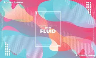 Creative geometric wallpaper. Trendy fluid flow gradient shapes composition. Applicable for gift card,  Poster on wall poster template,  landing page, ui, ux ,coverbook,  baner, social media posted, vector