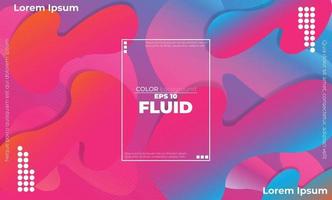 Creative geometric wallpaper. Trendy fluid flow gradient shapes composition. Applicable for gift card,  Poster on wall poster template,  landing page, ui, ux ,coverbook,  baner, social media posted, vector