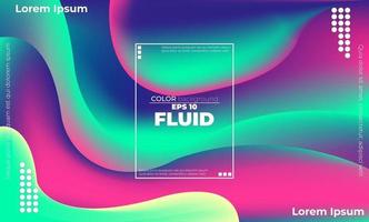 Creative geometric wallpaper. Trendy fluid flow gradient shapes composition. Applicable for gift card,  Poster on wall poster template,  landing page, ui, ux ,coverbook,  baner, social media posted, vector