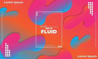 Creative geometric wallpaper. Trendy fluid flow gradient shapes composition. Applicable for gift card,  Poster on wall poster template,  landing page, ui, ux ,coverbook,  baner, social media posted, vector