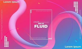 Creative geometric wallpaper. Trendy fluid flow gradient shapes composition. Applicable for gift card,  Poster on wall poster template,  landing page, ui, ux ,coverbook,  baner, social media posted, vector