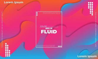 Creative geometric wallpaper. Trendy fluid flow gradient shapes composition. Applicable for gift card,  Poster on wall poster template,  landing page, ui, ux ,coverbook,  baner, social media posted, vector