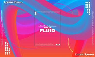 Creative geometric wallpaper. Trendy fluid flow gradient shapes composition. Applicable for gift card,  Poster on wall poster template,  landing page, ui, ux ,coverbook,  baner, social media posted, vector