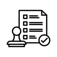 Approved File Icon vector