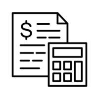 Budget Calculation Icon vector