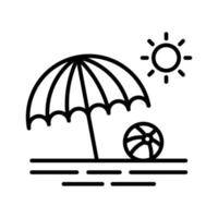 Beach Vector Icon