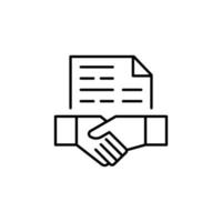 Business Contract Icon vector
