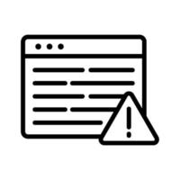 Web Alert Icon vector